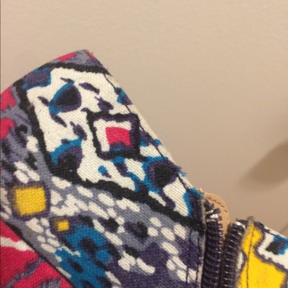 Steve Madden Multicolor tribal peep toe wedges - Picture 8 of 8